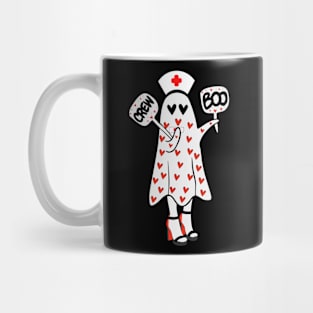 Boo Boo Crew Cute Nurse Ghost Costume Girls Funny Halloween Mug